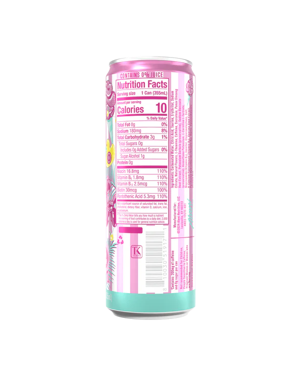 Energy Drink - Cotton Candy (12 Drinks 12 Fl. Oz. Each)