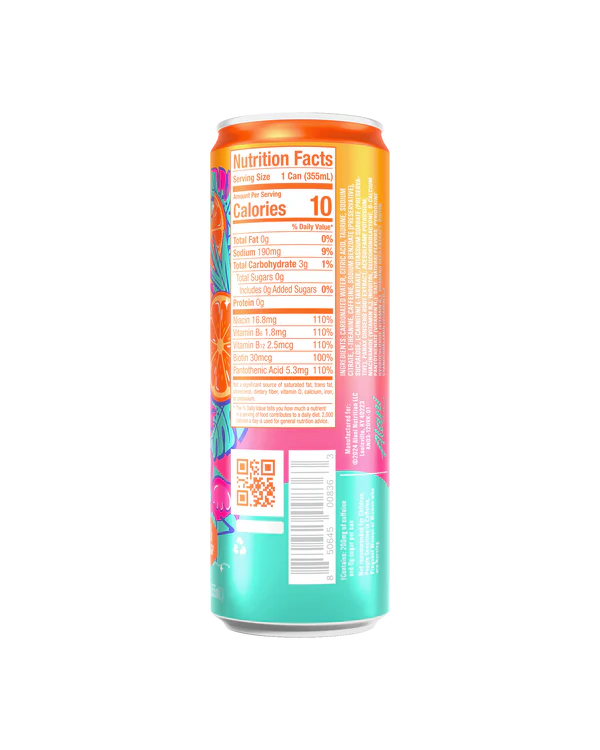 Energy Drink - Orange Kiss (12 Drinks 12 Fl Oz. Each)
