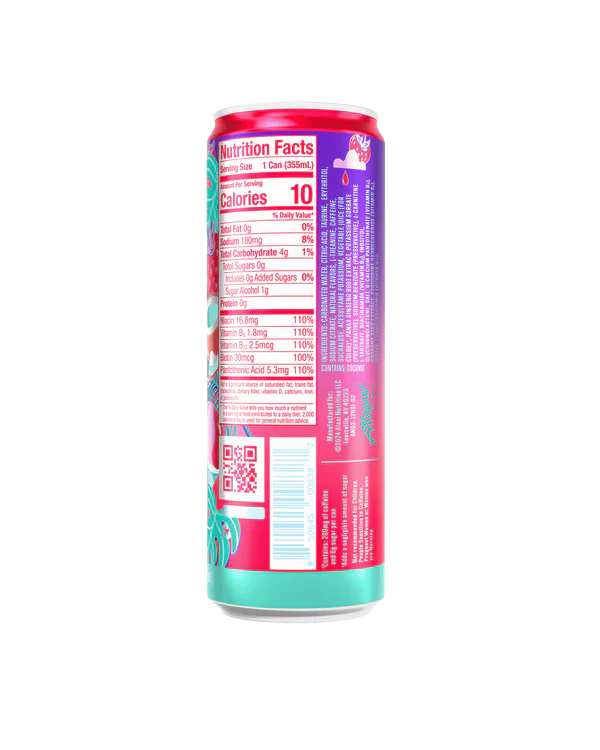 Energy Drink - Hawaiian Shaved Ice by Brittany Mahomes (12 Drinks 12 Fl. Oz. Each)