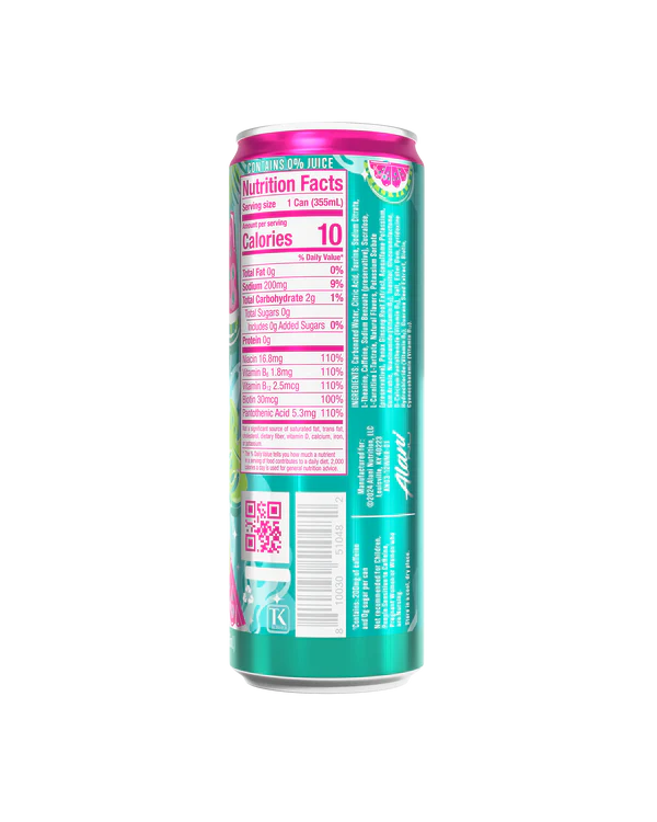 Energy Drink - Watermelon Wave by Megan Moroney (12 Drinks 12 Fl. Oz. Each)