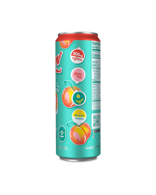 Energy Drink - Juicy Peach (12 Drinks 12 Fl Oz. Each)